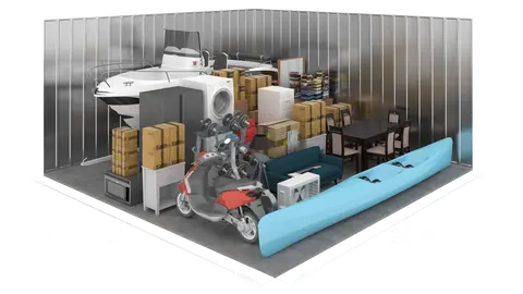 climate-controlled storage unit at Valora Storage